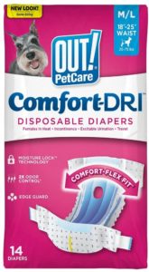 Out Petcare Fashion Disposable Diaper Medium 14 Daipers